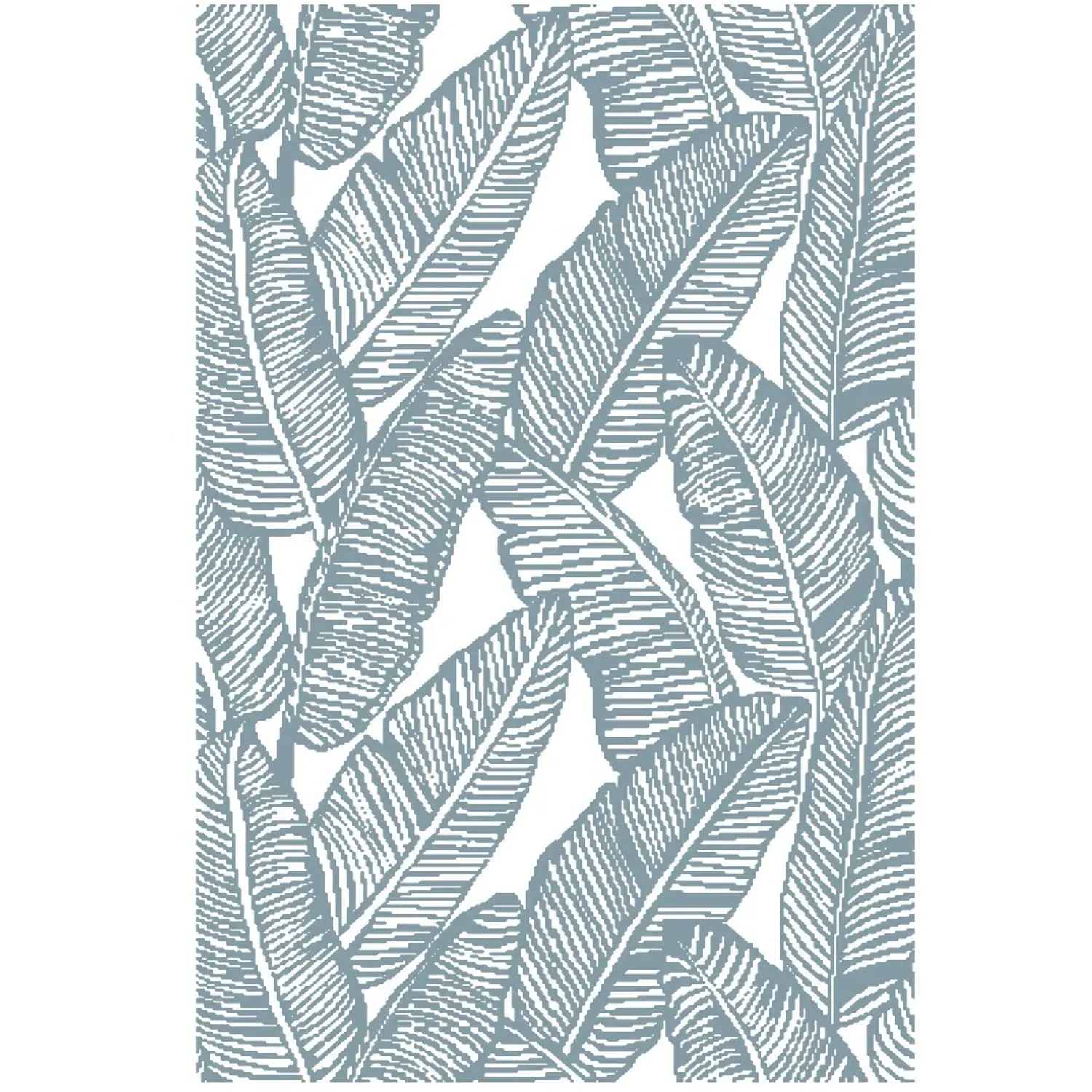 Leaf Reversible Outdoor Rug - Blue