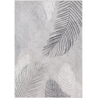 Leaf Sunset 160cm Rug - Grey