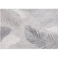 Leaf Sunset Rug - Grey