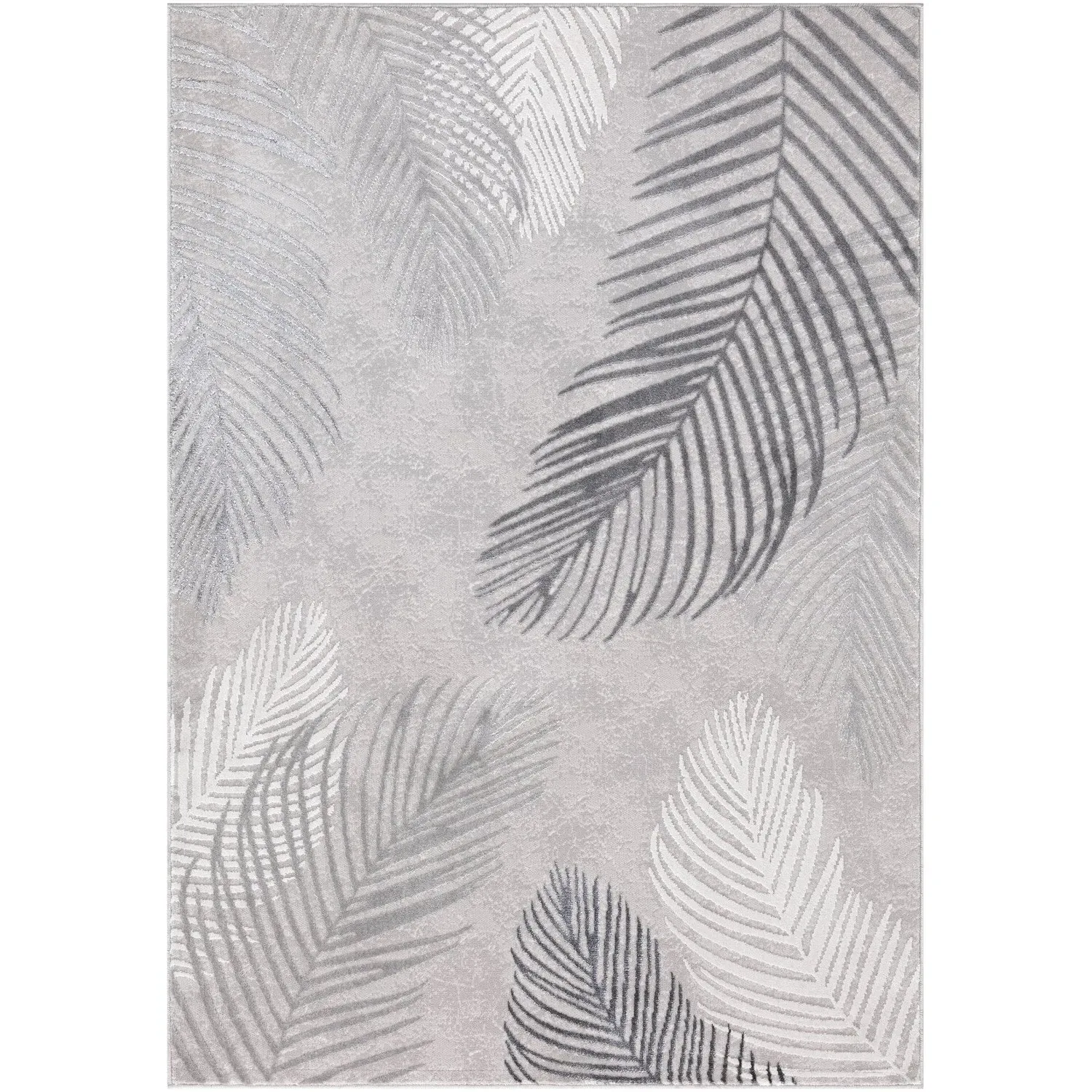 Leaf Sunset Rug - Grey