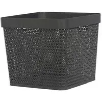 Leche 56L Square Storage Basket - Grey