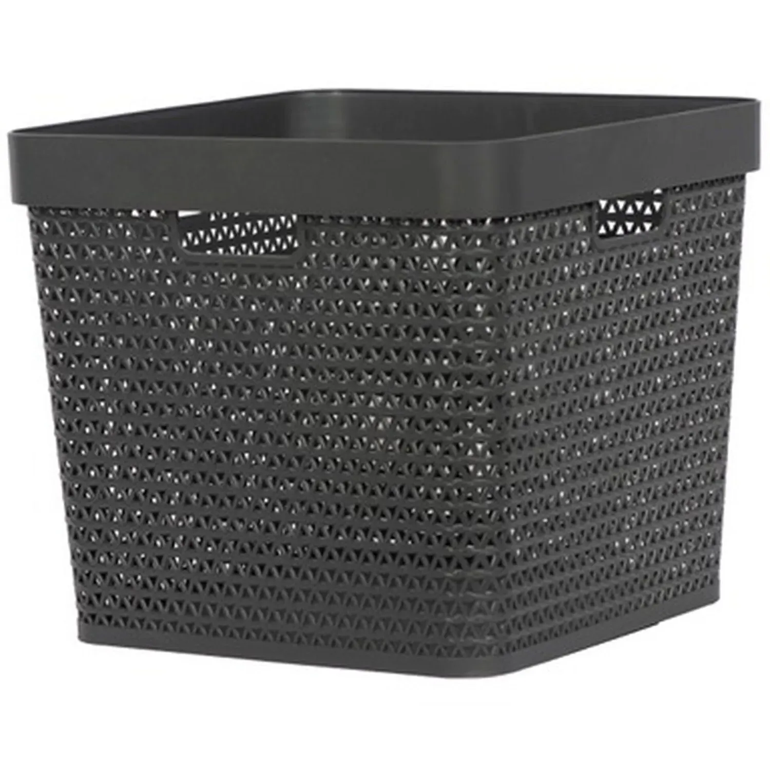 Leche 56L Square Storage Basket - Grey
