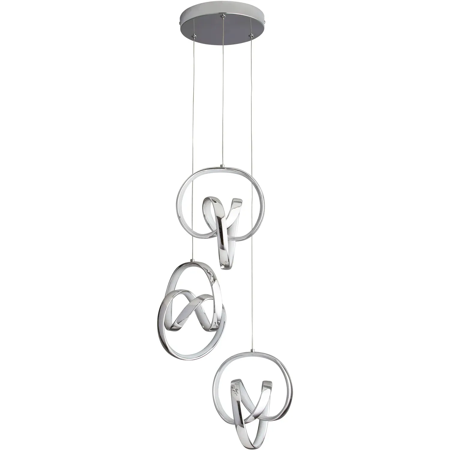 LED Echo Cluster Droplet Spheres Ceiling Light - Chrome