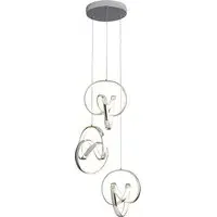 LED Echo Cluster Droplet Spheres Ceiling Light - Chrome