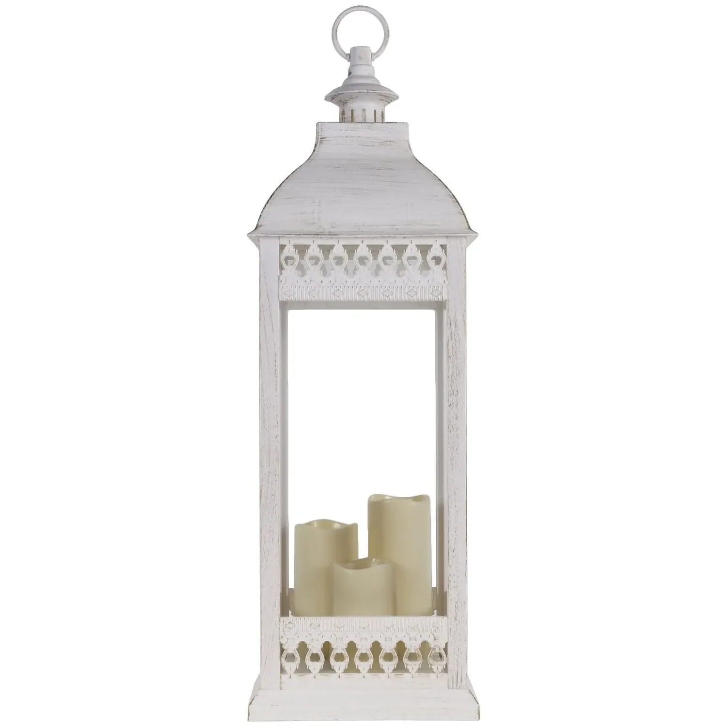 LED Lantern - White Gold