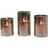LED Moving Candle 3 Pack - Smoked