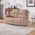 Ledbury 2-Seater Recliner Sofa with Cup Holders - Beige, Fabric
