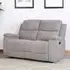 Ledbury 2-Seater Recliner Sofa with Cup Holders - Grey, Fabric