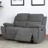 Ledbury 2-Seater Recliner Sofa with Cup Holders - Grey, Fabric