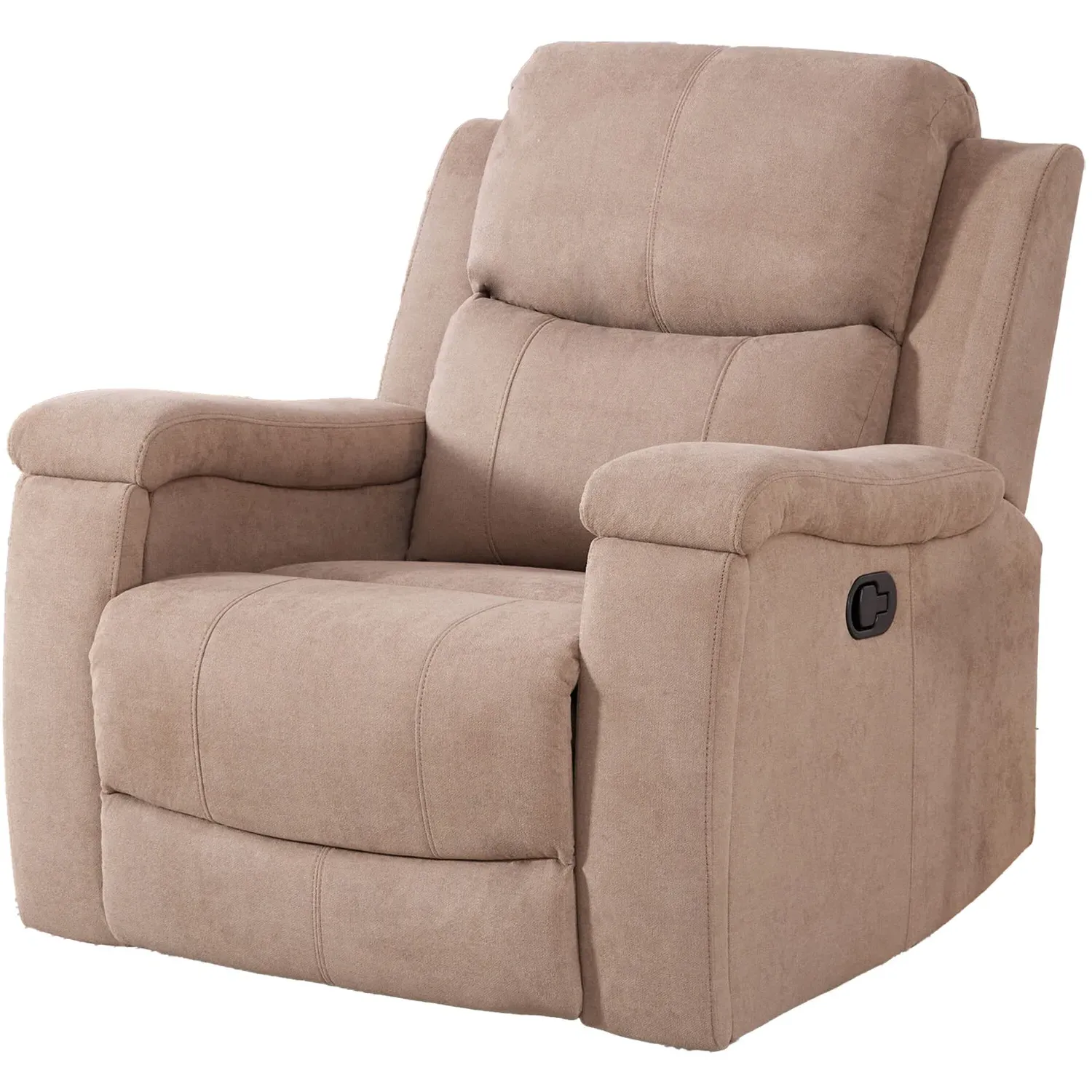 Ledbury Recliner Chair with Cup Holders - Beige, Fabric