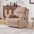 Ledbury Recliner Chair with Cup Holders - Beige, Fabric