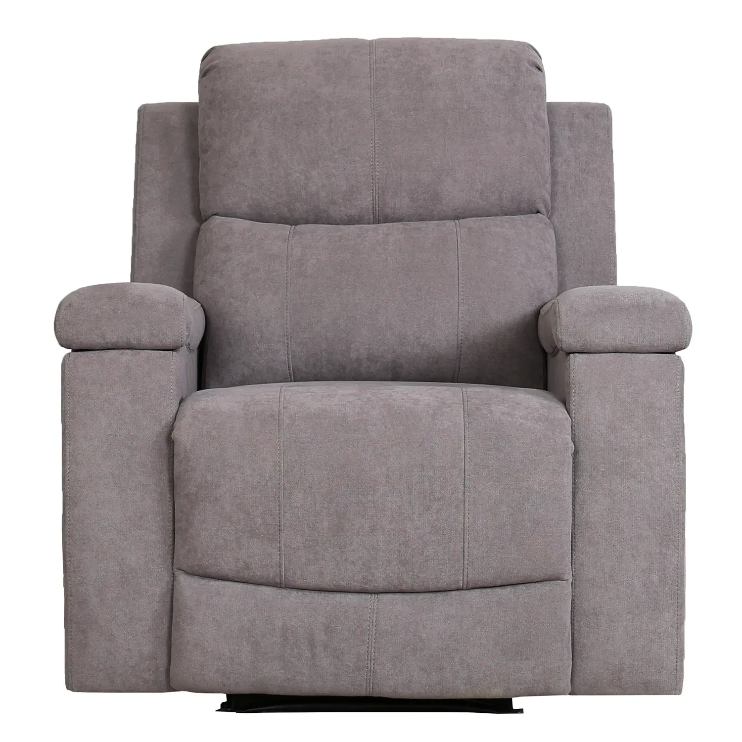 Ledbury Recliner Chair with Cup Holders - Grey, Fabric