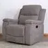 Ledbury Recliner Chair with Cup Holders - Grey, Fabric