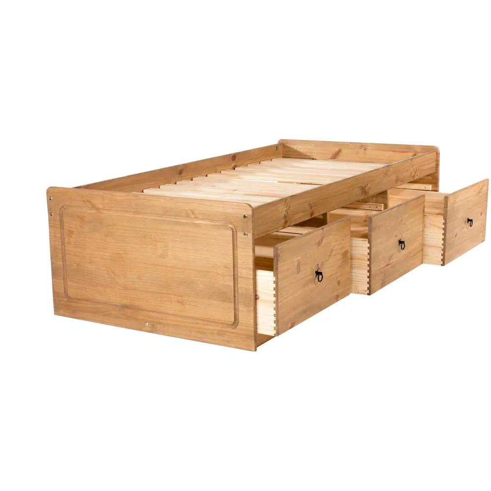 Leighton Cabin Bed with Storage - Brown, Pine