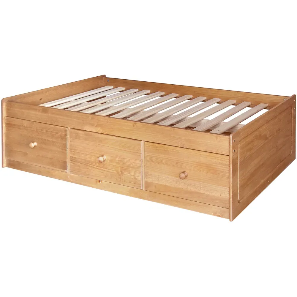 Leighton Cabin Bed with Storage - Brown, Pine