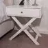Leighton Single Drawer Bedside Table - White