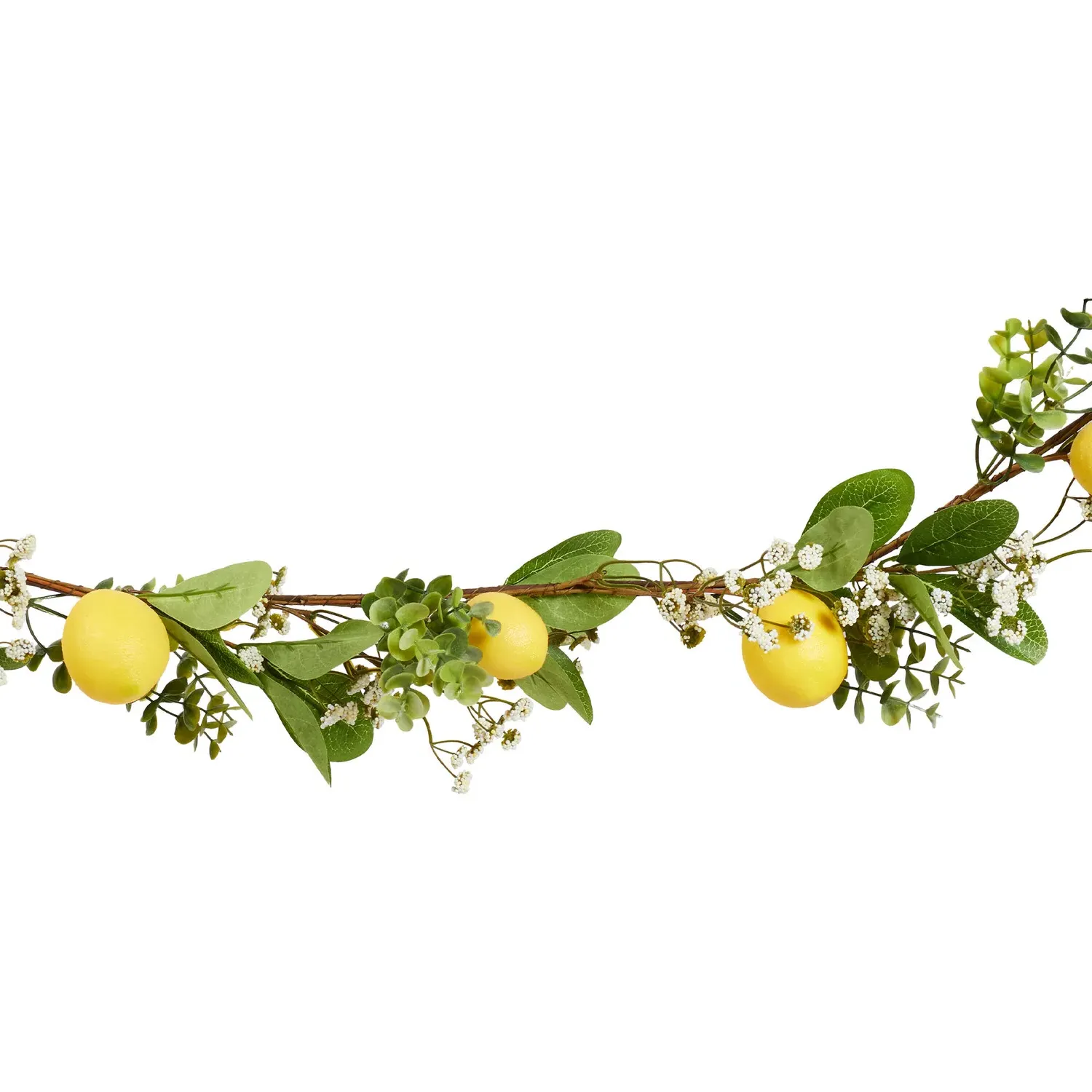 Lemon Garland with Leaves - Green