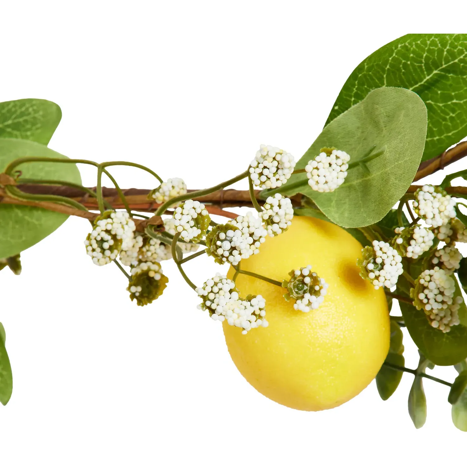 Lemon Garland with Leaves - Green