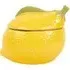 Lemon Shaped Ceramic Candle - Yellow, Green