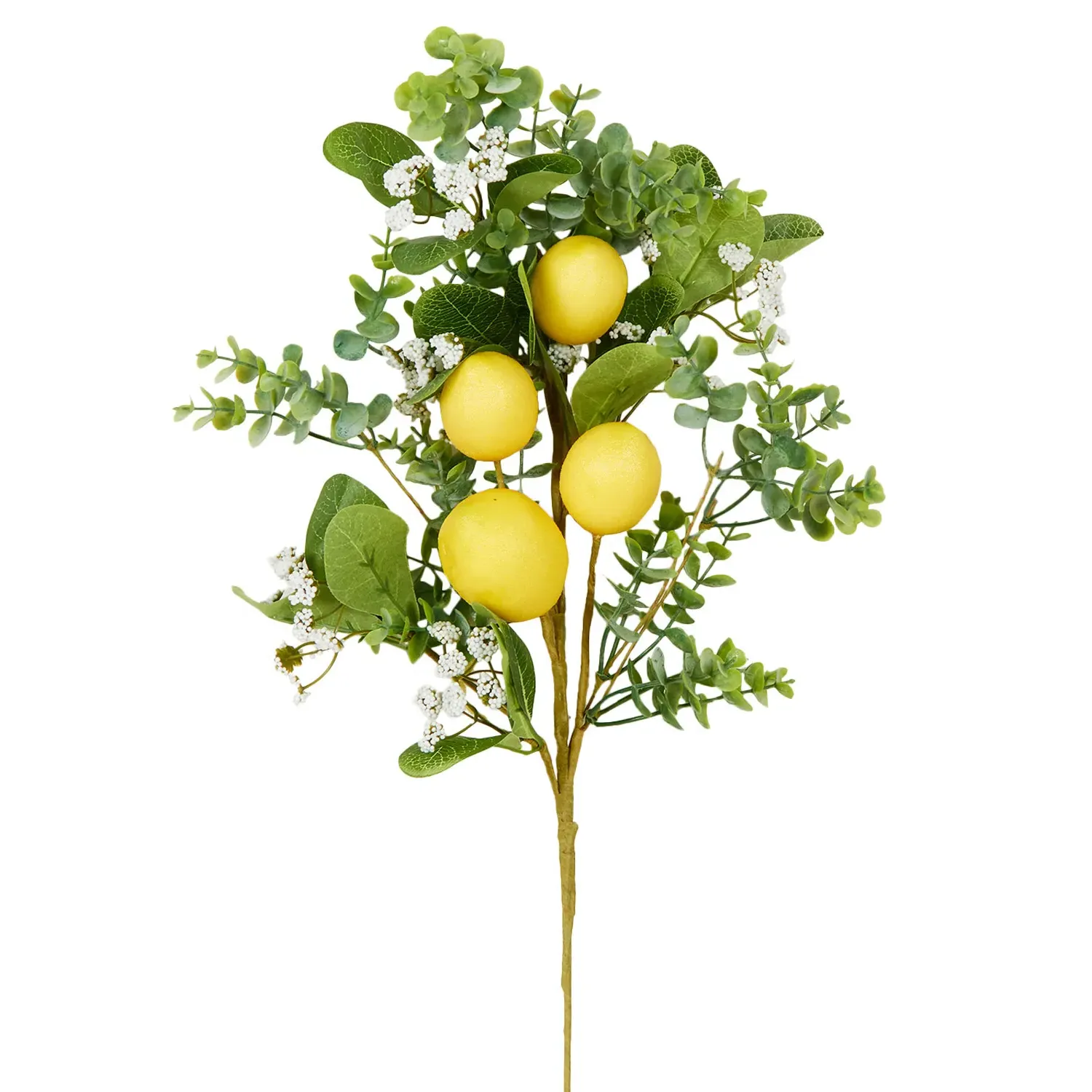 Lemon Spray 76cm - Green, Yellow