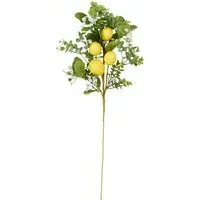 Lemon Spray 76cm - Green, Yellow