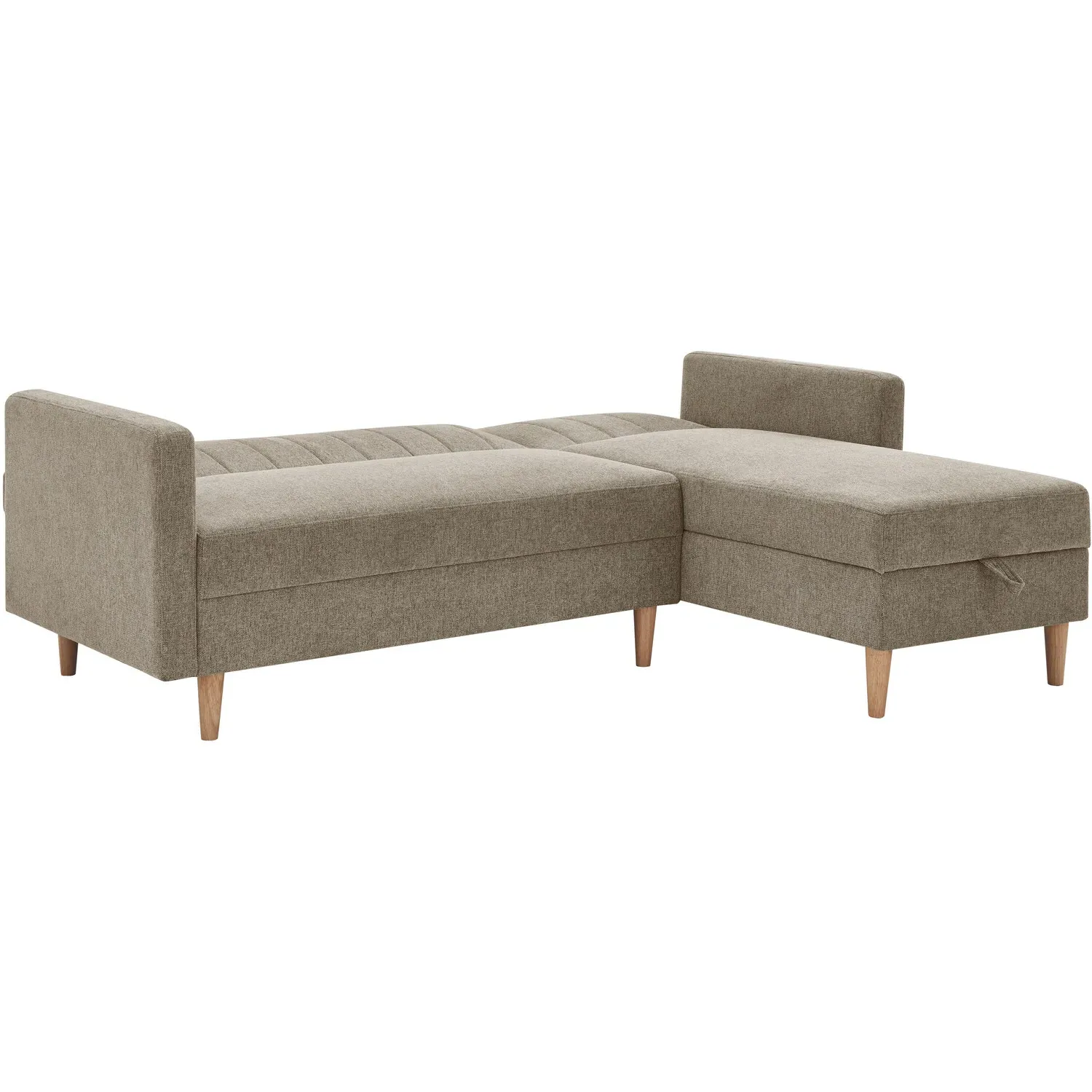 Lennox Corner Sofa Bed with Storage - Grey