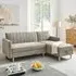 Lennox Corner Sofa Bed with Storage - Grey