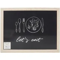 Let's Eat Lap Tray - Black