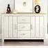 Lexington 2 Door 3 Drawer Sideboard - Cream, Oak