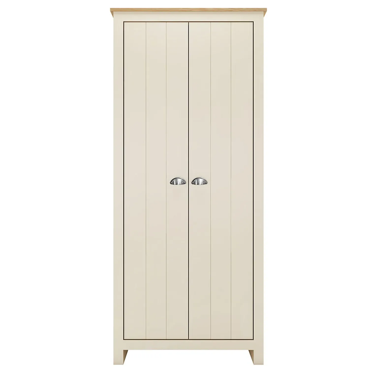 Lexington 2 Door Wardrobe - Cream, Oak