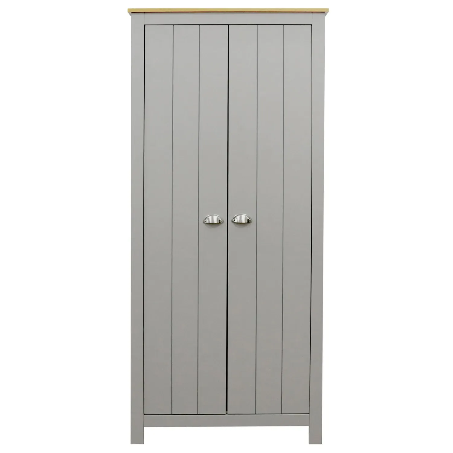 Lexington 2 Door Wardrobe - Grey, Oak