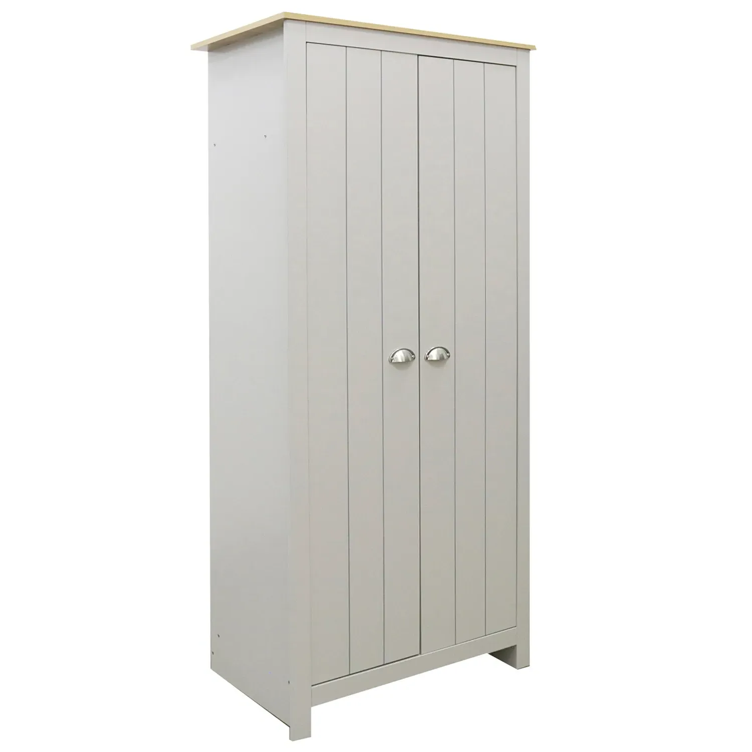 Lexington 2 Door Wardrobe - Grey, Oak