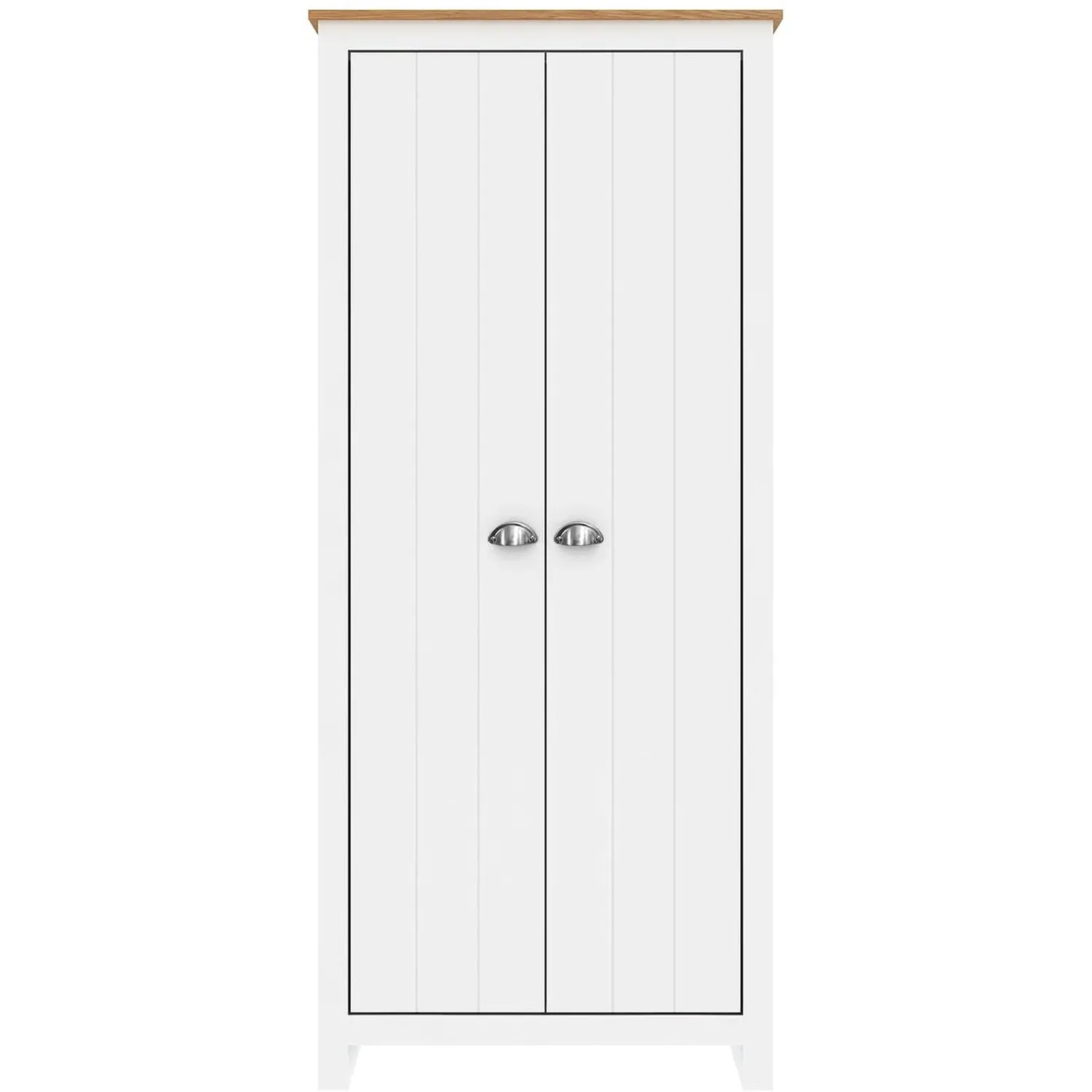 Lexington 2 Door Wardrobe - White, Oak