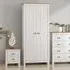Lexington 2 Door Wardrobe - White, Oak