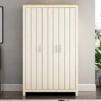 Lexington 3 Door Wardrobe - Cream