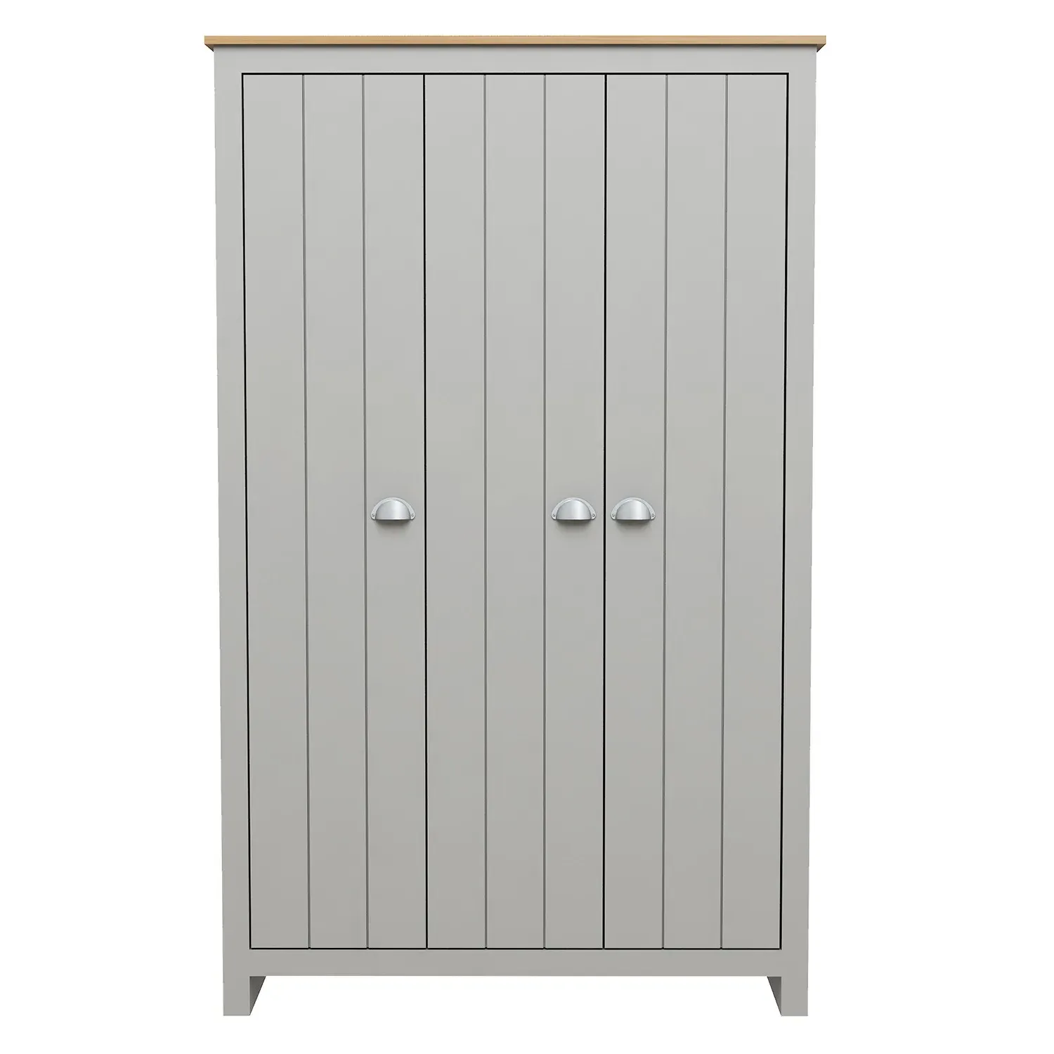 Lexington 3 Door Wardrobe - Grey