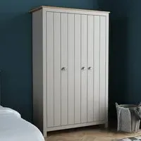 Lexington 3 Door Wardrobe - Grey