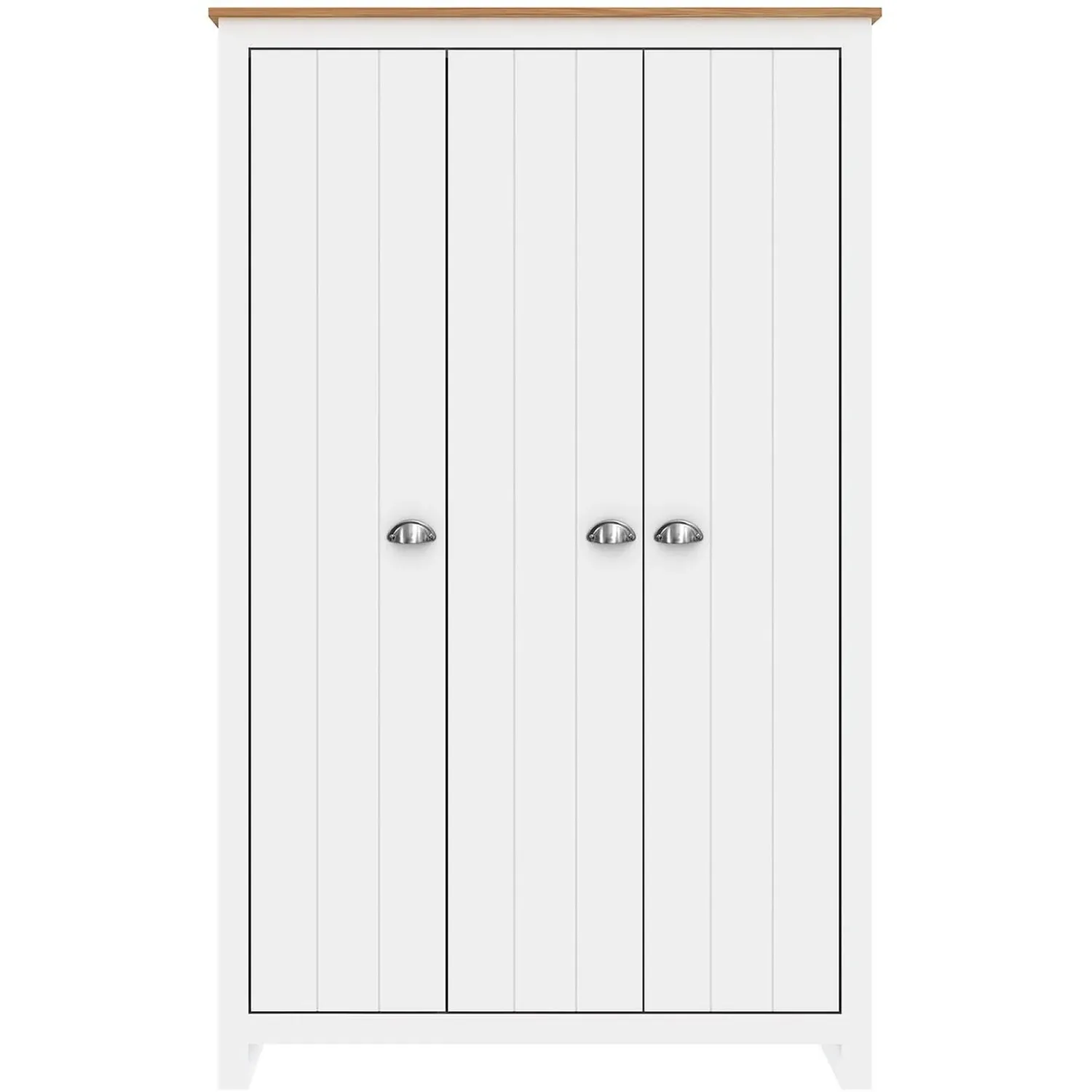 Lexington 3 Door Wardrobe - White