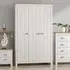 Lexington 3 Door Wardrobe - White