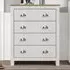 Lexington 4 Drawer Chest of Drawers - White, Oak