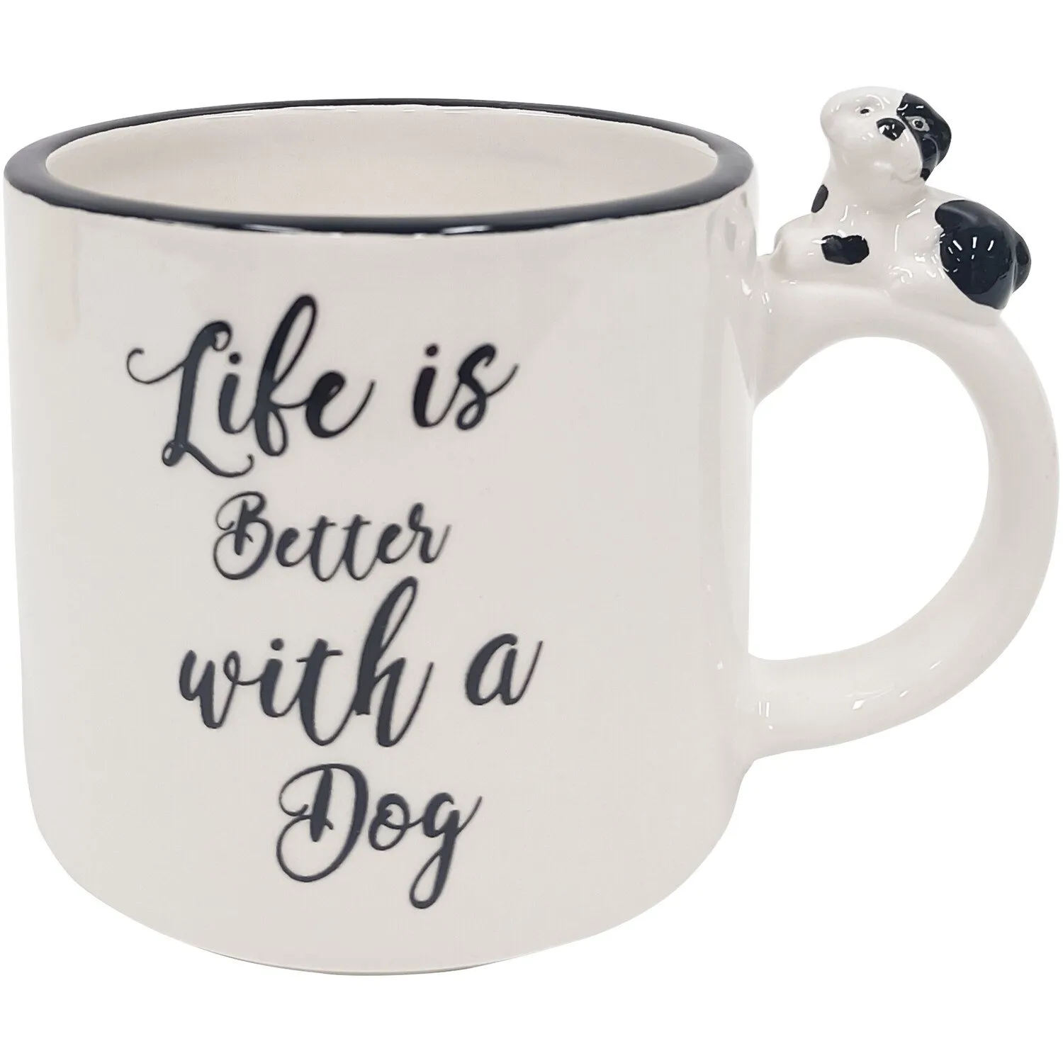 Life is Better with a Dog Mug - White