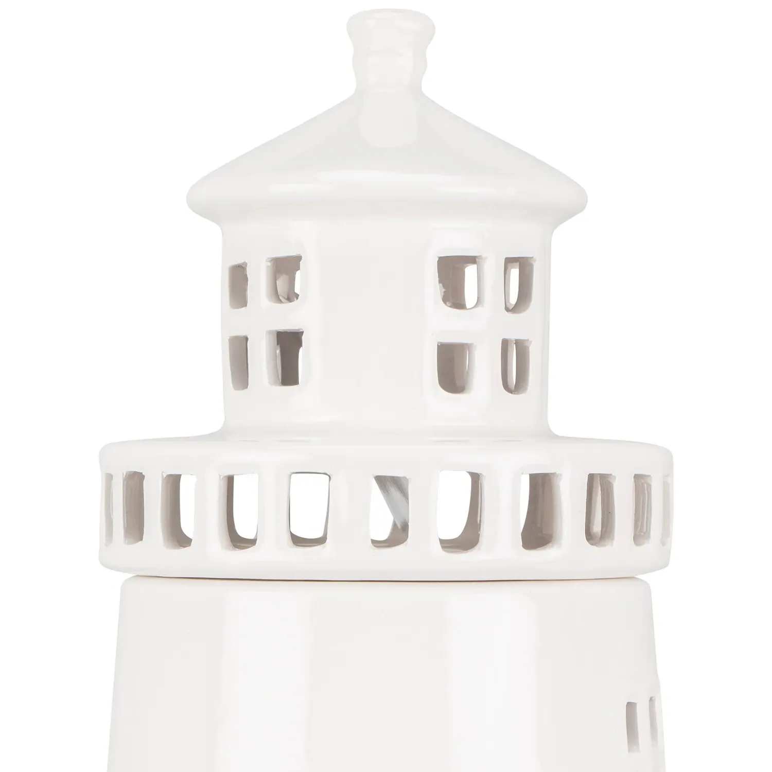 Lighthouse Table Lamp - Cream, Ceramic