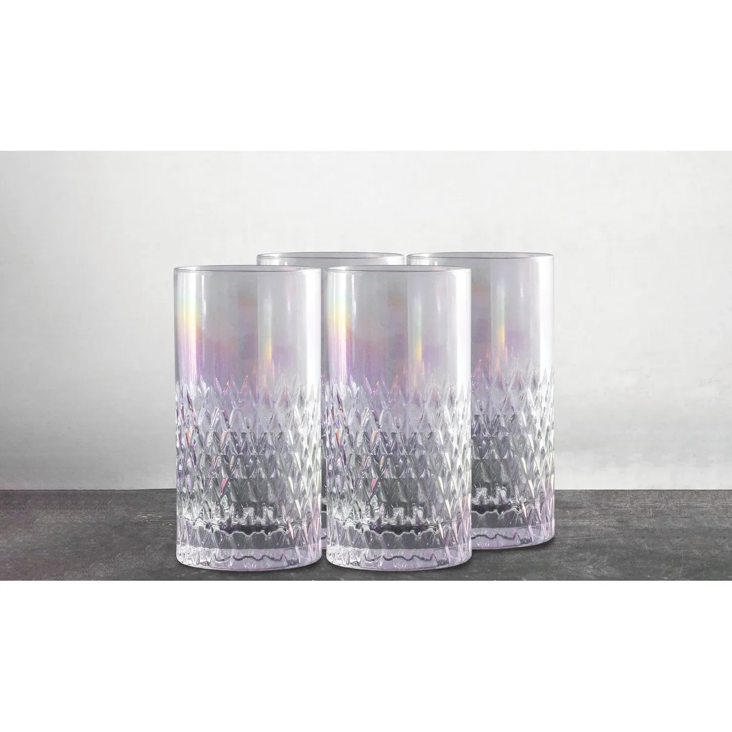 Lillia Lustre Hiball Glasses Set of 4 - Clear image