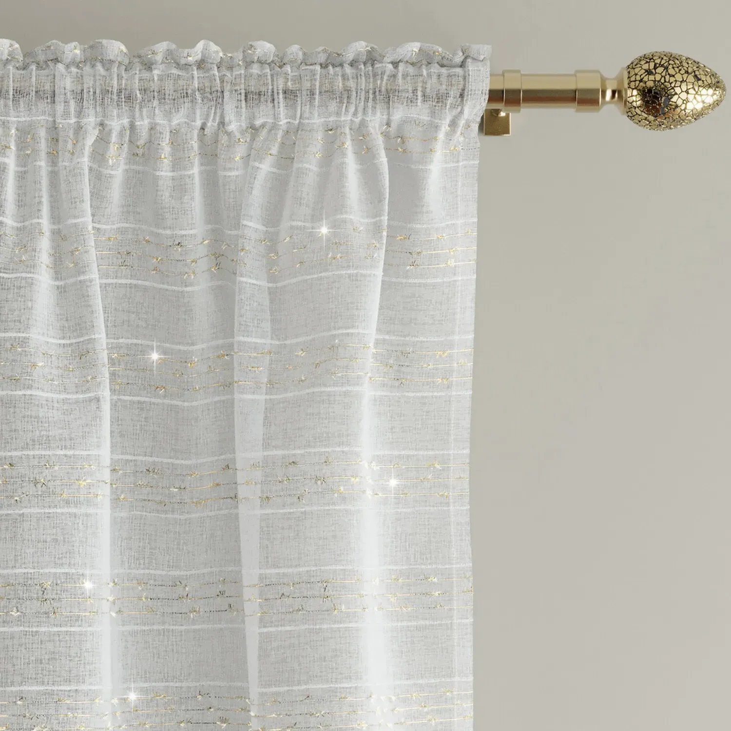Lima Panel Curtain - Gold