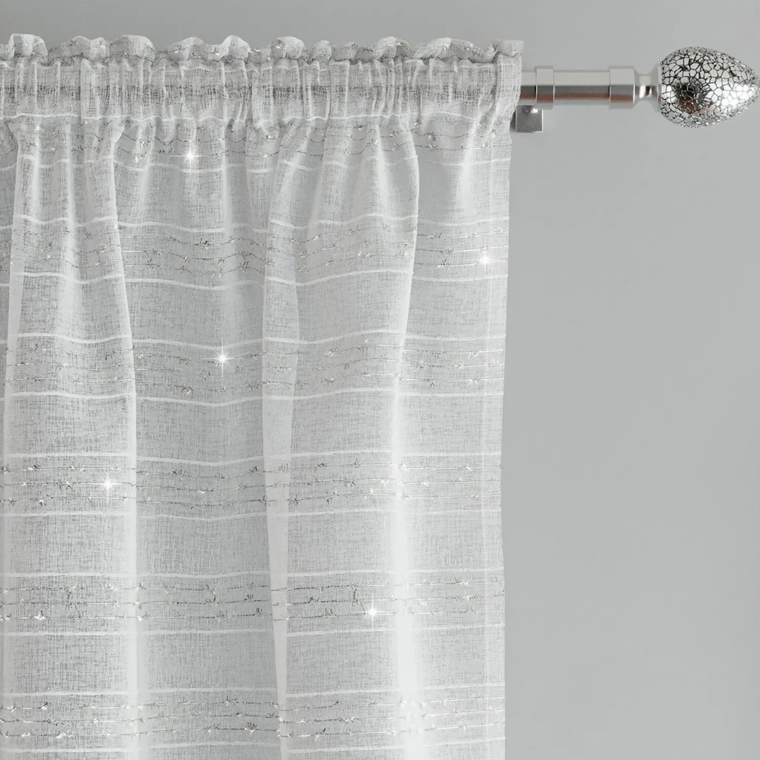 Lima Panel Curtain - Silver