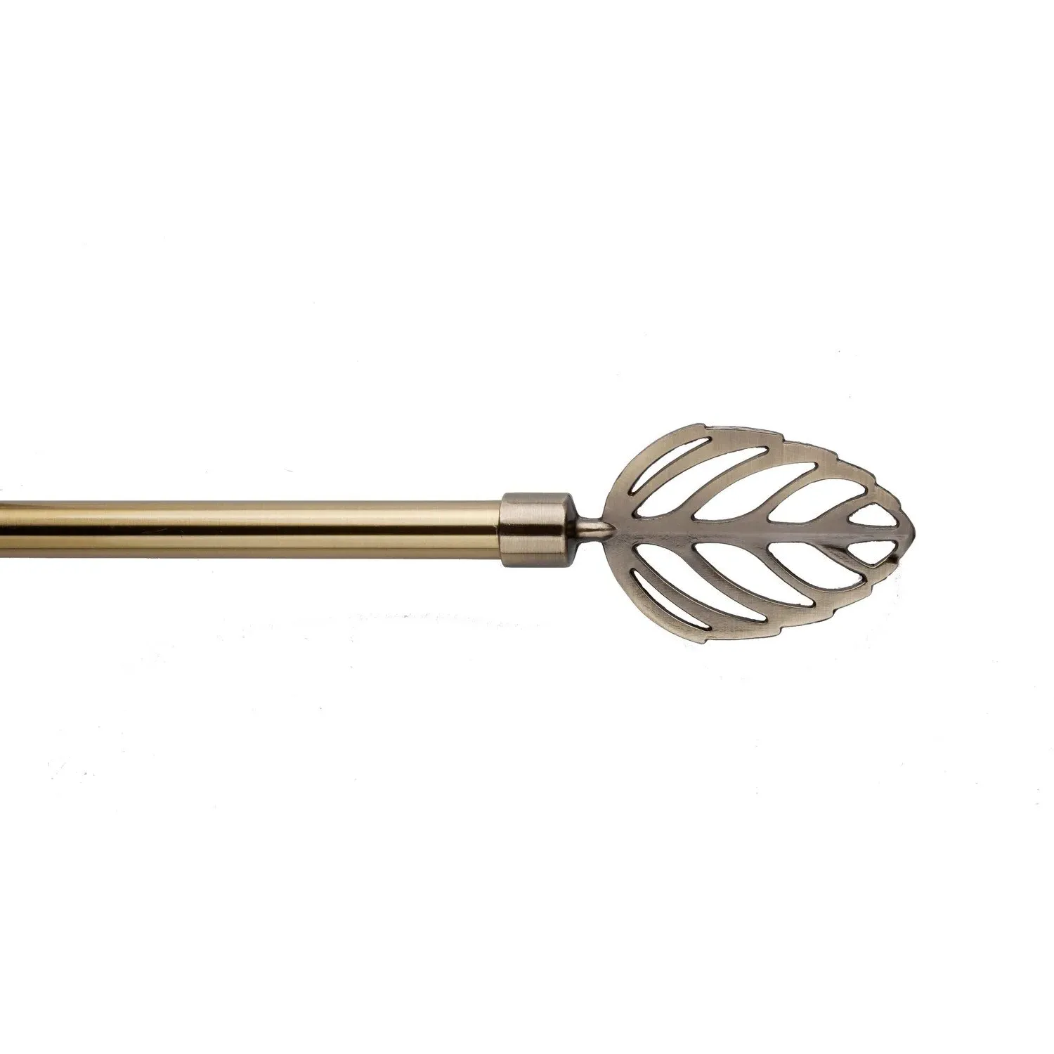 Linden 120cm Curtain Pole - Antique Brass