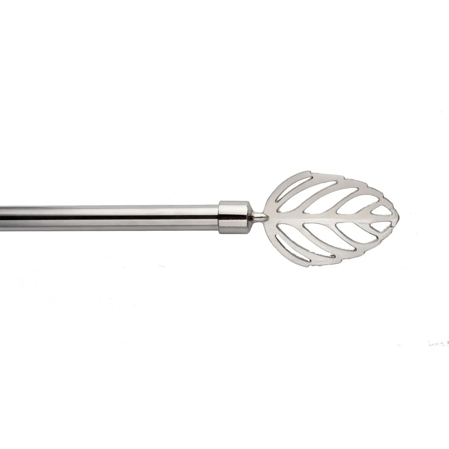 Linden 120cm Curtain Pole - Polished Steel