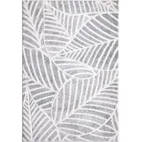 Linear Leaf Rug 140cm - Grey