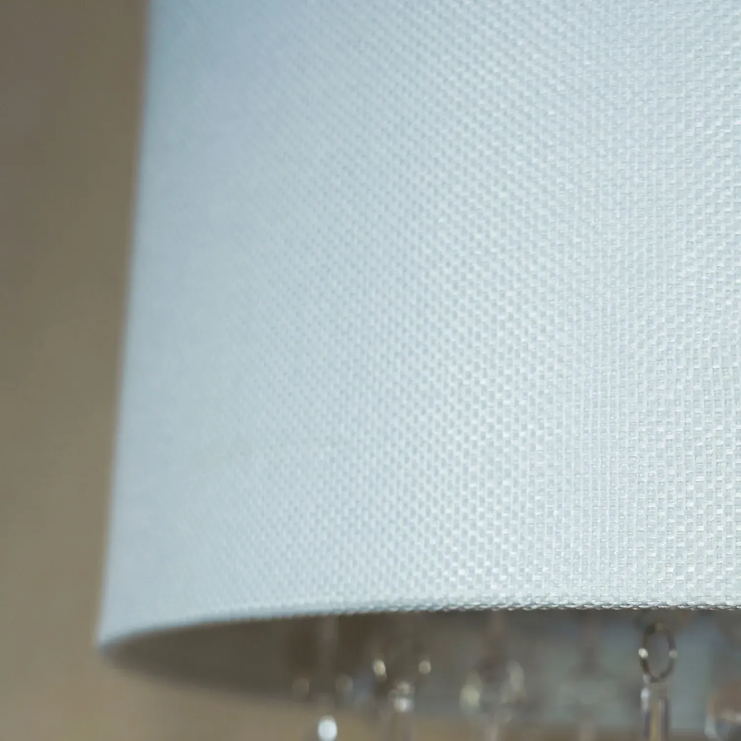 Linen Droplet Light Shade - White
