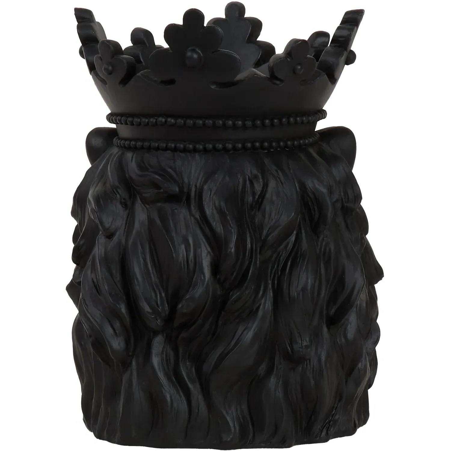 Lion Candle Holder - Black